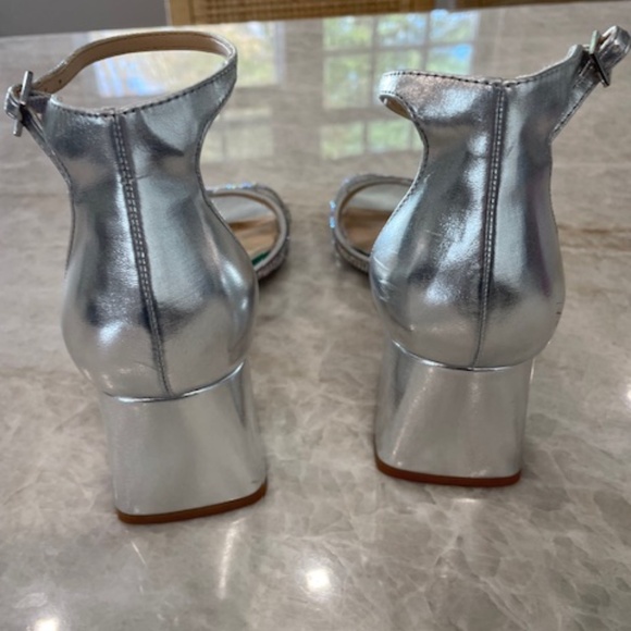 Jewel Badgley Mischa Fidelity Ankle Strap Evening Sandals, Size 8.5 - Picture 4 of 8